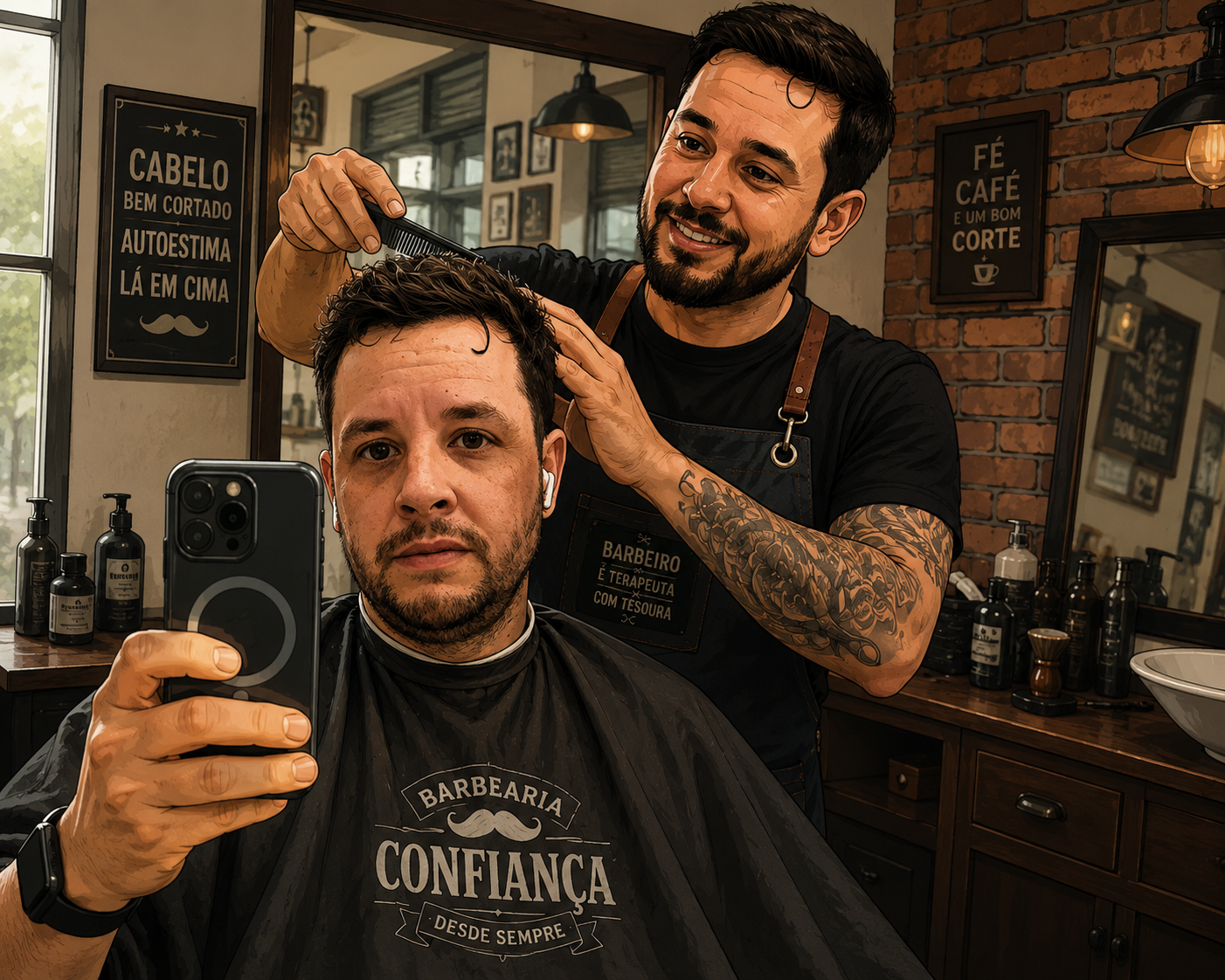 Todos os homens são fiéis aos seus barbeiros